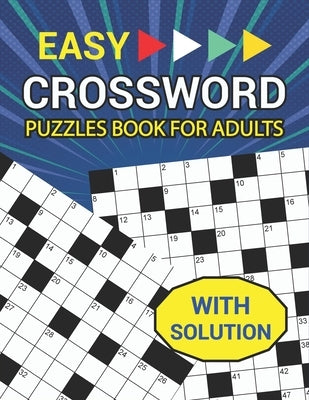 Easy Crossword Puzzles Book for Adults with Solution by Publishing, Zazo