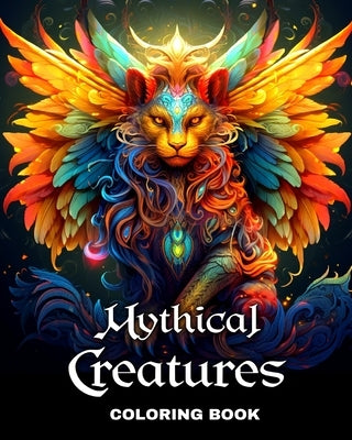 Mythical Creatures Coloring Book: Fantasy Creatures Coloring Sheets for Adults and Teens by Peay, Regina