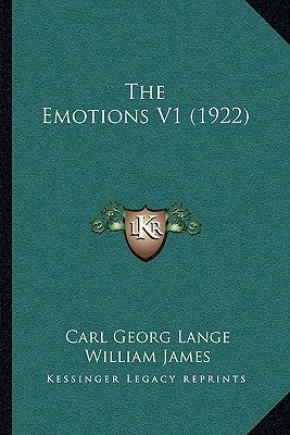 The Emotions V1 (1922) by Lange, Carl Georg