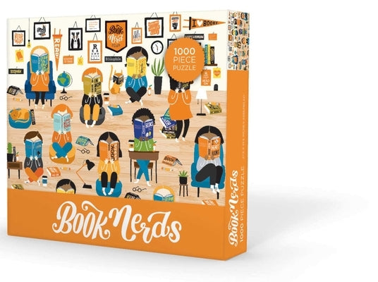 Book Nerds Puzzle 1000 Piece by Gibbs Smith Gift