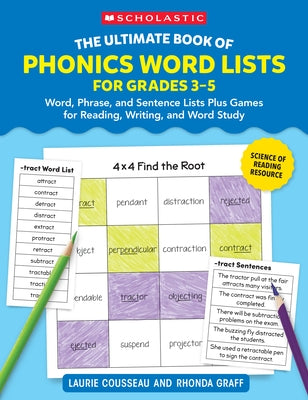 The Ultimate Book of Phonics Word Lists: Grades 3-5 by Graff, Rhonda
