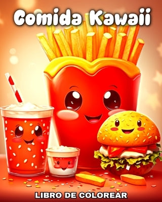 Comida Kawaii Libro de Colorear: Kawaii Dibujos para Colorear Comida, Bebida y Postres Lindos by Riley, Lucy