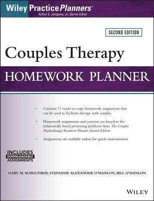 Couples Therapy Homework Planner by Schultheis, Gary M.