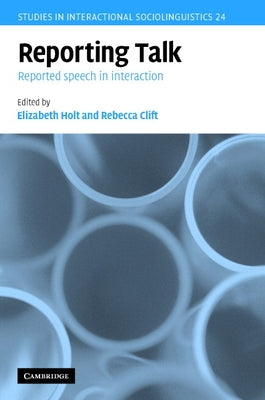 Reporting Talk by Holt, Elizabeth