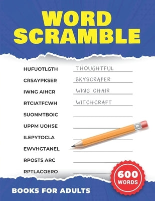 Word Scramble Books for Adults: Word Unscramble by Books, Ala