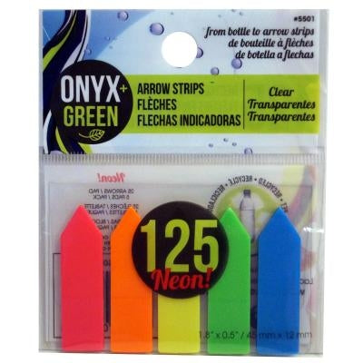 125pk Sef-Adhesive Arrow Strip by Onyx + Green