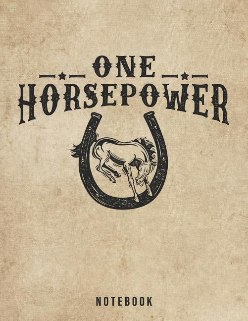 One Horsepower Notebook: Bucking Bronco Rodeo Pun by Rituals, Jackrabbit