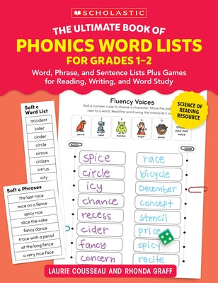 The Ultimate Book of Phonics Word Lists: Grades 1-2 by Graff, Rhonda