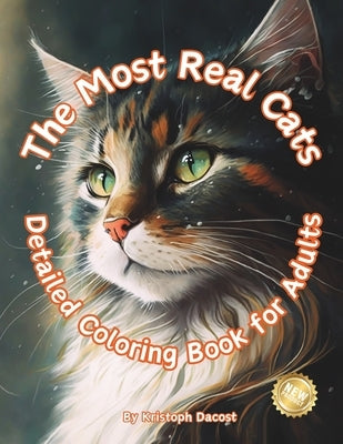 The Most Real Cats - "Detailed Coloring Book for Adults": Stress Relief Coloring: Relaxation colored - Mindfulness Coloring - For Adults - Relax - Lov by Art Prime, Libros