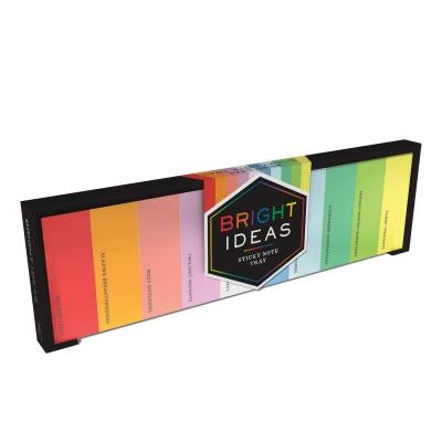 Bright Ideas Sticky Note Tray: (Mini Notepads, Small Sticky Notes, Colorful Sticky Notes) by Chronicle Books