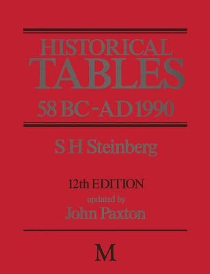 Historical Tables 58 BC - AD 1990 by Steinberg, S. H.