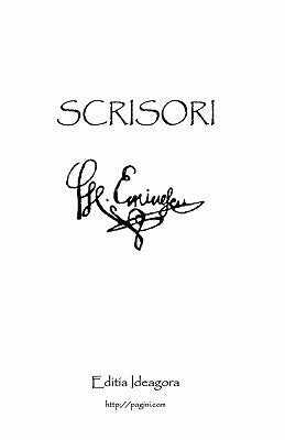 Scrisori: Cele Cinci Scrisori Poetice by Eminescu, Mihai