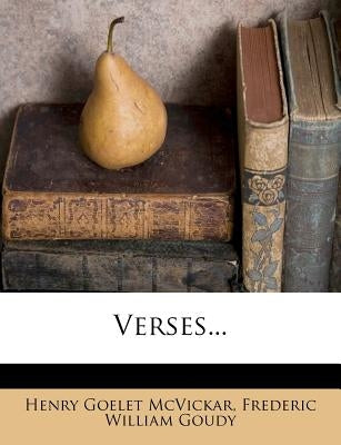 Verses... by McVickar, Henry Goelet