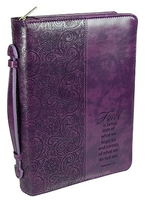 Faith - Purple Luxleather Lg by Christian Art Gifts