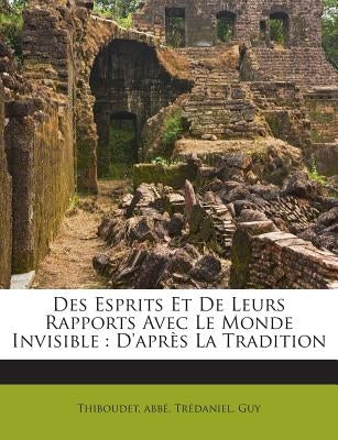 Des Esprits Et de Leurs Rapports Avec Le Monde Invisible: D'Après La Tradition by Abbe, Thiboudet