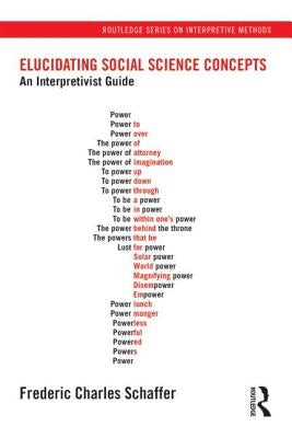 Elucidating Social Science Concepts: An Interpretivist Guide by Schaffer, Frederic Charles