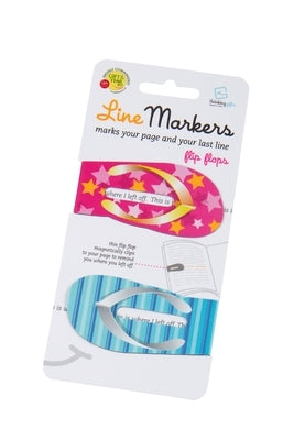 Linemarkers Flip Flops (Magnetic Bookmark) by Thinking Gifts