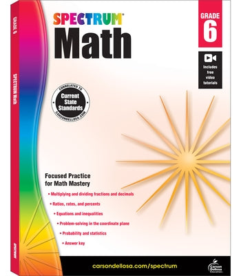 Spectrum Math Workbook, Grade 6: Volume 7 by Spectrum