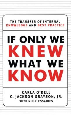 If Only We Knew What We Know: The Transfer of Internal Knowledge and Best Practice by O'Dell, Carla