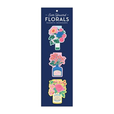 Ever Upward Floral Magnetic Bookmarks by Galison