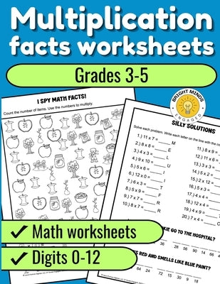 Multiplication Facts Worksheets: Grades 3-5 Digits 0-12 Math Worksheets by Putman, Laura