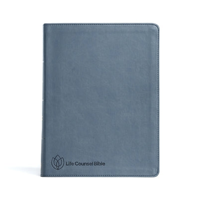 CSB Life Counsel Bible, Slate Blue Leathertouch, Indexed: Practical Wisdom for All of Life by New Growth Press
