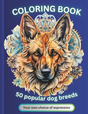 Coloring book for adults: 50 popular dog breeds by Lutring, Domagoj