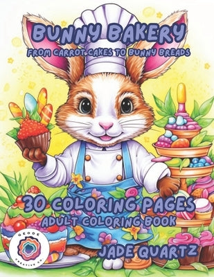 Bunny Bakery From Carrot Cakes to Bunny Breads: 30 Coloring Pages Adult Coloring Book by Quartz, Jade