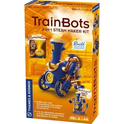Trainbots: 2-In-1 Steam Maker Kit [With Battery] by Thames & Kosmos