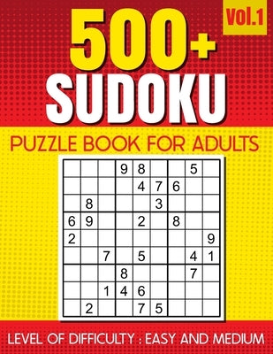 500+ SUDOKU Puzzle Book for Adults VOL.1: Level of Difficulty - Easy and Medium by Kaleidoscope LLC, Bleu