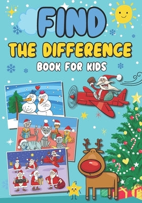 Find the difference book for kids: Christmas Special Spot, seek and find to develop children's observation and concentration Fun and colorful activity by Vidal, Juliette