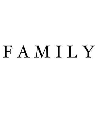 Family: A decorative book for coffee tables, bookshelves and interior design styling Stack deco books together to create a custom look in any room by Studio, Urban Decor