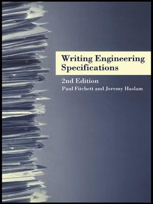 Writing Engineering Specifications by Fitchett, Paul