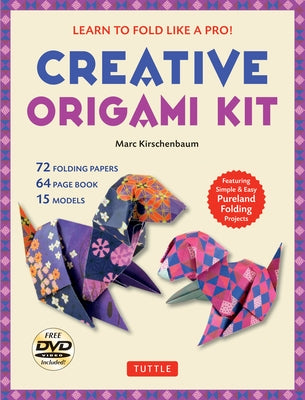 Creative Origami Kit: Learn to Fold Like a Pro!: Instructional DVD, 64-Page Origami Book, 72 Origami Papers: Original Easy Origami for Kids or Adults by Kirschenbaum
