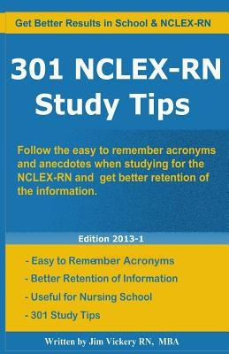 301 NCLEX-RN Study Tips by Vickery, Jim