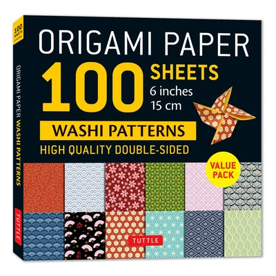 Origami Paper 100 Sheets Washi Patterns 6 (15 CM): Double-Sided Origami Sheets Printed with 12 Different Patterns (Instructions for Projects Included) by Tuttle Studio