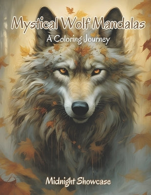 Mystical Wolf Mandalas A Coloring Journey by Showcase, Midnight