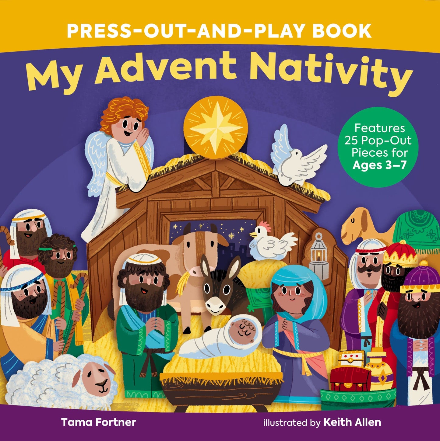 My Advent Nativity Press-Out-And-Play Book: Features 25 Pop-Out Pieces for Ages 3-7