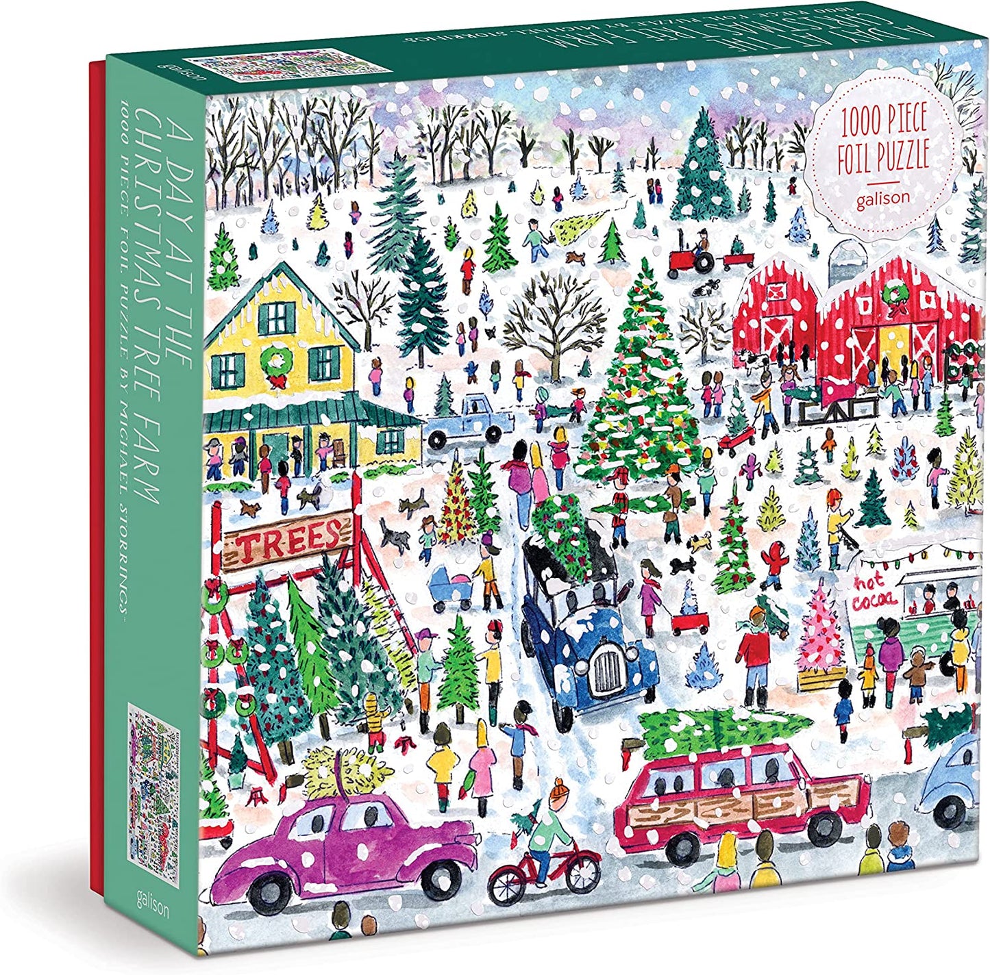 Michael Storrings Christmas Tree Farm 1000 Piece Foil Puzzle