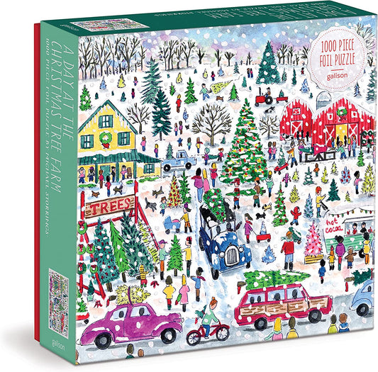 Michael Storrings Christmas Tree Farm 1000 Piece Foil Puzzle