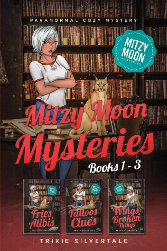Mitzy Moon Mysteries Books 1-3: Paranormal Cozy Mystery (Mitzy Moon Mysteries Box Set #1) - Large Print