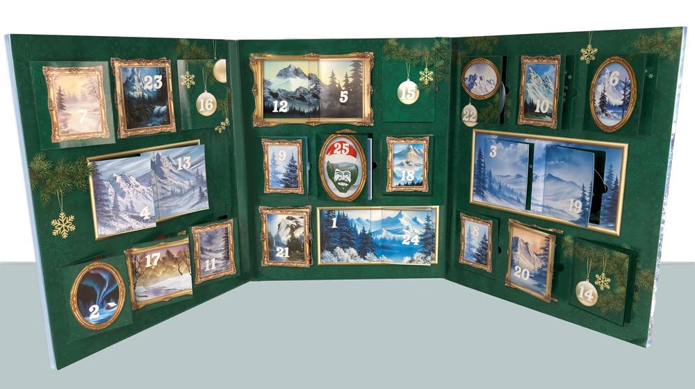 The Joy of Christmas with Bob Ross: The Official Advent Calendar (Featuring Bob's Voice!): A Holiday Keepsake with Surprises Including Ornaments, Activiti