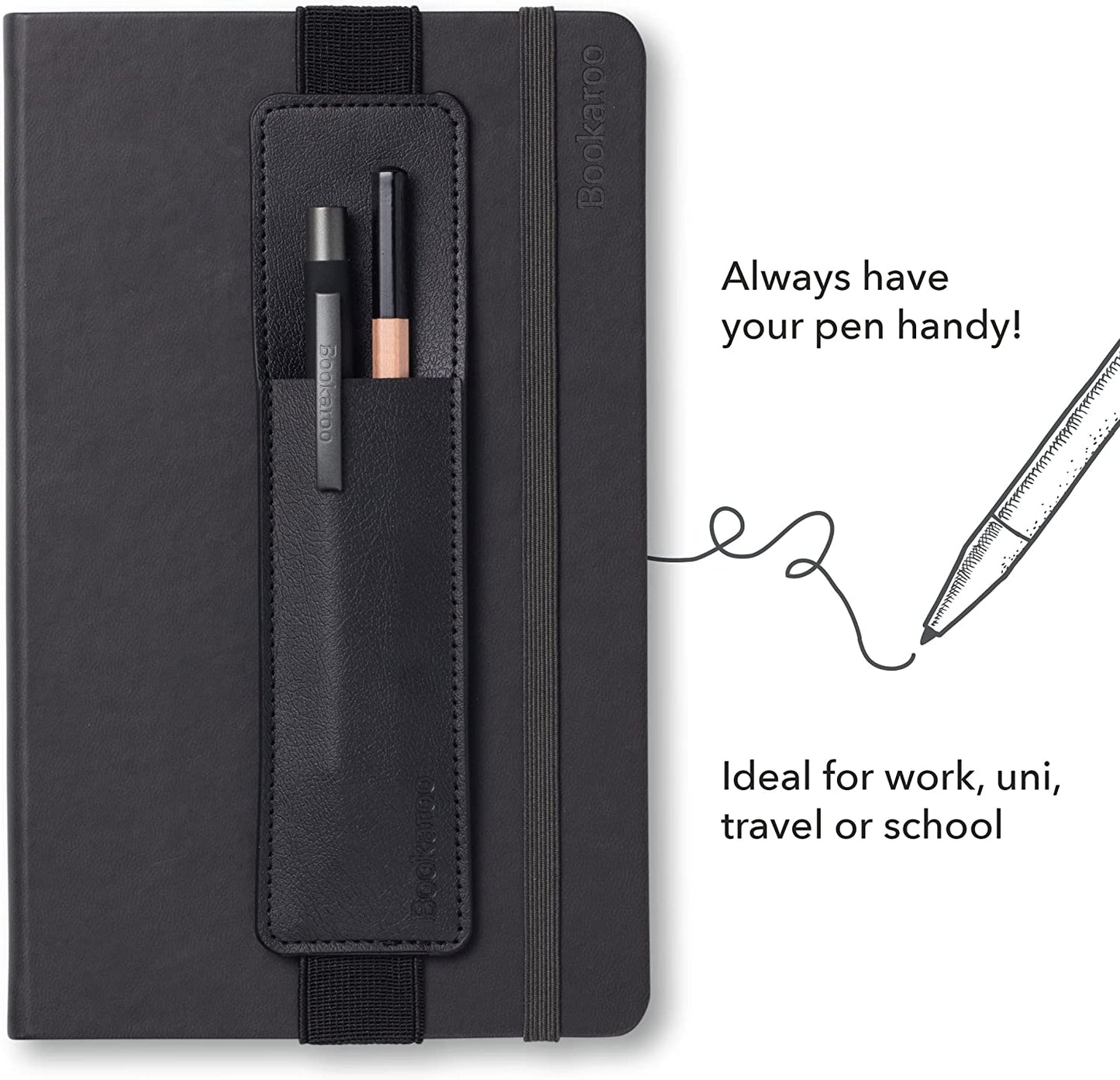 Bookaroo Pen Pouch Black