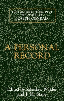 A Personal Record by Conrad, Joseph