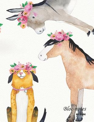 Bloc-notes en blanc: Mes amis les animaux - format A4 - 112 pages - carnet de notes avec registre - idéal comme agenda, carnet de croquis, by Animaux de la Ferme, Cahier Vierge A4