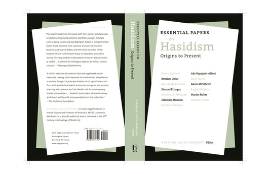 Essential Papers on Hasidism by Hundert, Gershon David