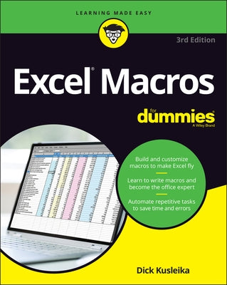 Excel Macros for Dummies by Alexander, Michael