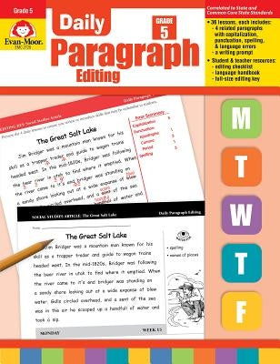 Daily Paragraph Editing Grade 5 by Evan-Moor Educational Publishers
