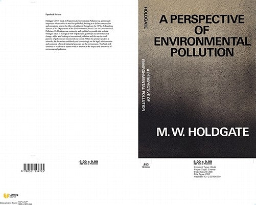 A Perspective of Environmental Pollution by Holdgate, M. W.