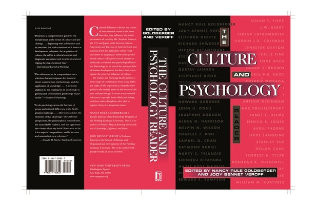 The Culture and Psychology Reader by Goldberger, Nancy Rule